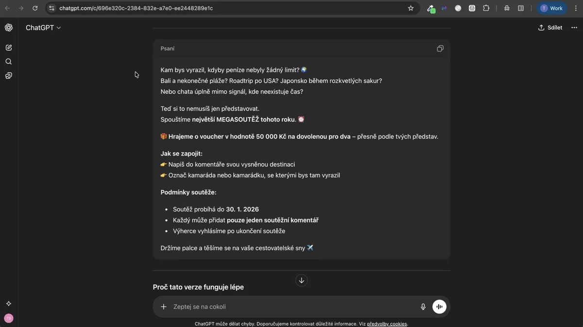 Ukázka z kurzu - generování textů